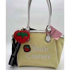 Juicy Couture Sweet N Juicy  Tote Crossbody Bag Strawberry Accents NWT